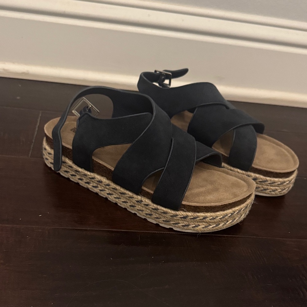 Muk Luks- Women's navy Espadrille Sandals